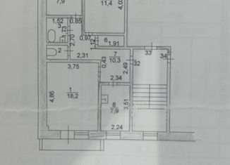 Продаю трехкомнатную квартиру, 61 м2, Усть-Кут, Строительная улица, 3