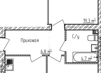 Продам 2-ком. квартиру, 55.9 м2, деревня Карабиха, Московское шоссе, 83А