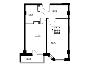 Продажа 1-комнатной квартиры, 40 м2, Волгоград, улица им. Циолковского, 41, Ворошиловский район