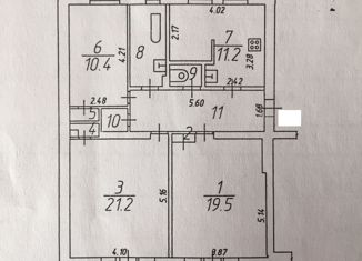 Продаю трехкомнатную квартиру, 81.6 м2, Красногорск, Октябрьская улица, 14