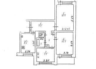 Продается 3-ком. квартира, 59 м2, Железногорск, улица Ленина, 43