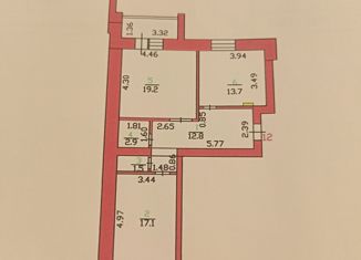 Продажа 2-ком. квартиры, 67.2 м2, Орёл, улица Трудовых Резервов, 36, микрорайон Весёлая Слобода