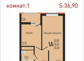 Продаю однокомнатную квартиру, 35 м2, Краснодар, Заполярная улица, 39к10