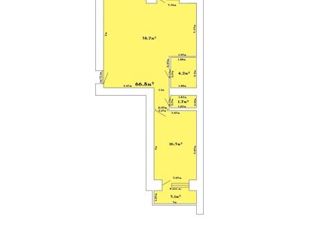 Продается двухкомнатная квартира, 68 м2, Новокуйбышевск, улица Свердлова, 17