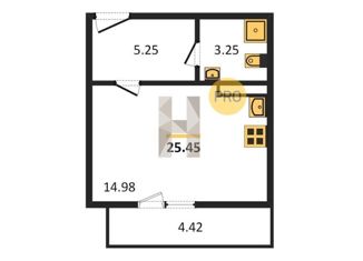 Продаю квартиру студию, 25.4 м2, Санкт-Петербург, ЖК Модум, проспект Авиаконструкторов, 54