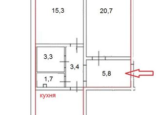 Продам двухкомнатную квартиру, 64.5 м2, Санкт-Петербург, метро Девяткино