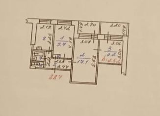 Продаю 3-ком. квартиру, 56.5 м2, Новокузнецк, улица Кирова, 103