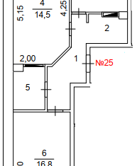 2-ком. квартира на продажу, 57.3 м2, Снежинск, улица Строителей, 1А