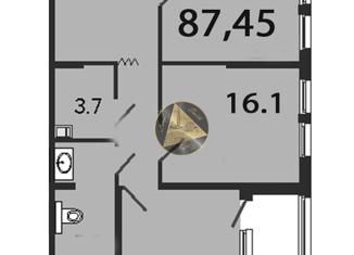 Продается двухкомнатная квартира, 87.45 м2, Санкт-Петербург, 12-я Красноармейская улица, 26, 12-я Красноармейская улица