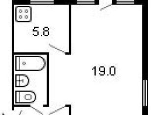 Продаю однокомнатную квартиру, 31 м2, Уфа, улица Богдана Хмельницкого, 128, Орджоникидзевский район