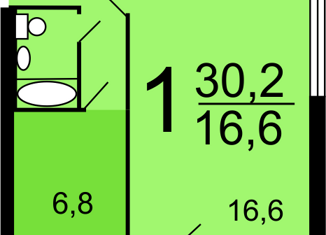 Сдаю в аренду 1-ком. квартиру, 30 м2, Москва, Боровский проезд, 6, метро Боровское шоссе