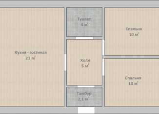 Дом на продажу, 60 м2, село Нагаево, Пихтовая улица, 8