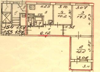Продается 3-ком. квартира, 63 м2, Санкт-Петербург, Байконурская улица, 7к1, Байконурская улица