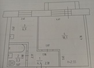 Продам 1-комнатную квартиру, 32.7 м2, Прокопьевск, Центральная улица, 4А