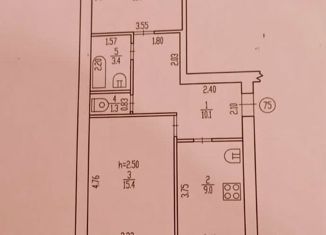 Продаю двухкомнатную квартиру, 50.2 м2, Трубчевск, улица Луначарского, 76А