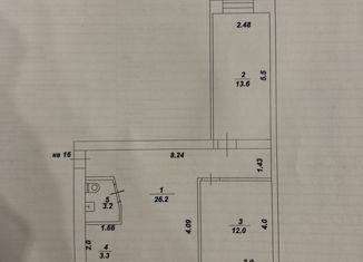 Продам трехкомнатную квартиру, 58.3 м2, Давлеканово, Молодежная улица, 8