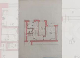 Продаю 2-ком. квартиру, 48.8 м2, рабочий поселок Ерзовка, улица Ленина, 1А