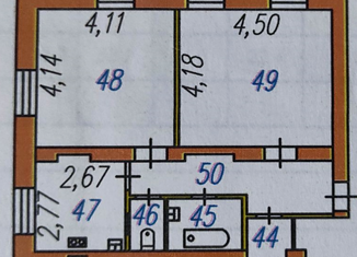 Продается двухкомнатная квартира, 58.2 м2, Иваново, Солнечная улица, 1, Октябрьский район