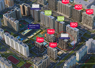 Однокомнатная квартира на продажу, 33.71 м2, Балашиха, микрорайон Центр-2, 311с2, ЖК Героев