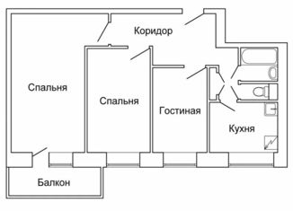 Продам трехкомнатную квартиру, 55.6 м2, Москва, улица Конёнкова, 23В, район Бибирево