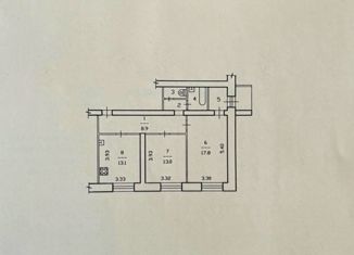 Продаю 2-ком. квартиру, 61.4 м2, Череповец, улица Химиков, 22А