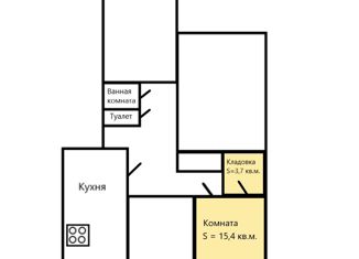 Продается комната, 112.5 м2, посёлок Шушары, Галицкая улица, 10к2