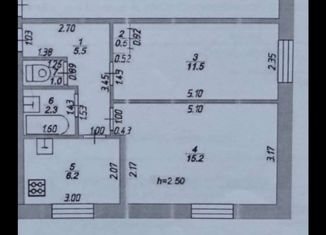 Продается двухкомнатная квартира, 42 м2, деревня Подобино, Центральная улица, 5