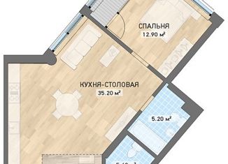 Продажа 1-ком. квартиры, 65.7 м2, Екатеринбург, Гаринский переулок, 3, Гаринский переулок