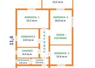 Дом на продажу, 120 м2, коттеджный поселок Чистые росы-2, Обсидиановая улица