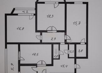 Продается 4-ком. квартира, 127 м2, Новосибирск, улица Менделеева, 5, метро Заельцовская