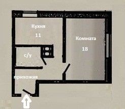 Продажа 1-комнатной квартиры, 39.2 м2, Ленинградская область, Флотская улица, 9