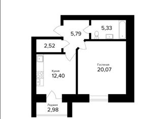 Продажа 1-комнатной квартиры, 47.6 м2, Ярославль, улица Александра Додонова, 8к3, ЖК Норские Резиденции