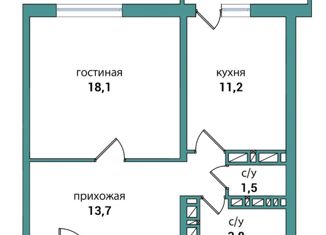 Продажа однокомнатной квартиры, 49.9 м2, Самара, 4-й проезд, 67А, Октябрьский район