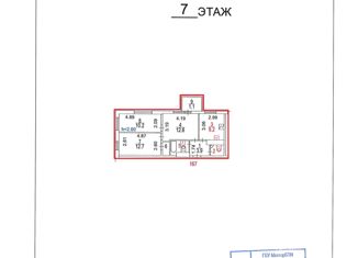 Продажа 3-ком. квартиры, 56 м2, посёлок Коммунарка, микрорайон Эдальго, 4