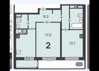 Продам 2-комнатную квартиру, 61 м2, Москва, Карамышевская набережная, 60, метро Народное Ополчение