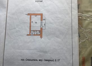 Квартира на продажу студия, 14.9 м2, посёлок Строитель, микрорайон Северный, 17