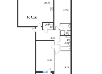 Продается 3-ком. квартира, 101.5 м2, Санкт-Петербург