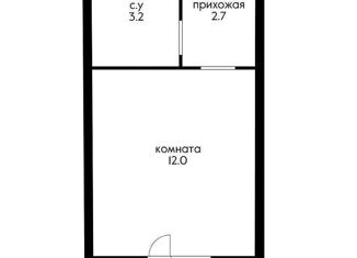 Продается квартира студия, 21.2 м2, Краснодар, 1-я Ямальская улица, 5к3