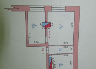 Продаю 2-комнатную квартиру, 42.6 м2, село Садовое, улица Тимирязева, 10