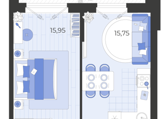 Продажа 1-ком. квартиры, 47.42 м2, Тихорецк