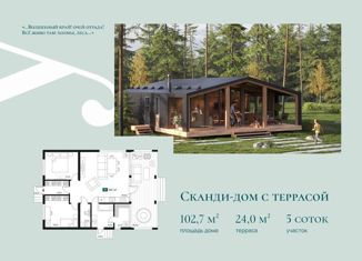 Дом на продажу, 102.7 м2, деревня Степаньково