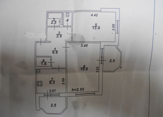 Комната на продажу, 58 м2, Тверь, улица Можайского, 68к3, Московский район