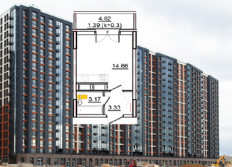 Продаю квартиру студию, 22.5 м2, Санкт-Петербург, муниципальный округ Гавань, улица Вадима Шефнера, 4