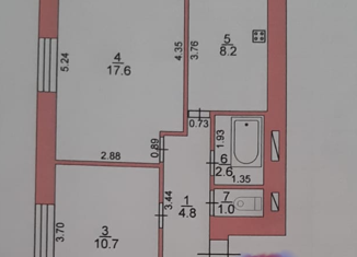 Продаю 2-ком. квартиру, 45.8 м2, поселок при станции Качалино, Молодёжная улица, 16