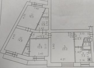 Продам 4-ком. квартиру, 94.8 м2, Ижевск, улица Ворошилова, 39, жилой район Автопроизводство