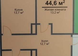 Продается 1-комнатная квартира, 44.6 м2, деревня Куюки, 15-й квартал, 7