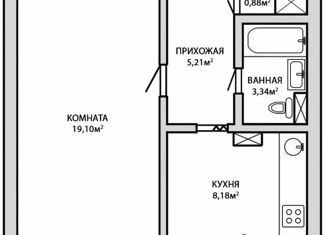 Продажа 1-комнатной квартиры, 35.8 м2, Москва, Алтуфьевское шоссе, 7, станция Владыкино