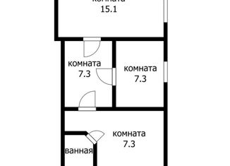 Продам 2-комнатную квартиру, 42 м2, Краснодар, улица Кочубея, 44, Центральный округ