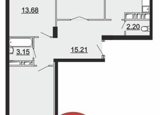 Продается 3-комнатная квартира, 86.5 м2, Брянск, улица Комарова, 51, ЖК Речной