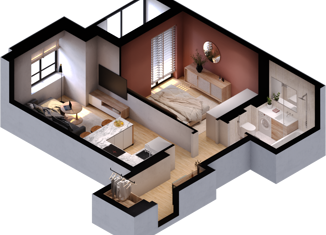 Продажа 2-ком. квартиры, 41.32 м2, Пермь, Монастырская улица, 60, Ленинский район